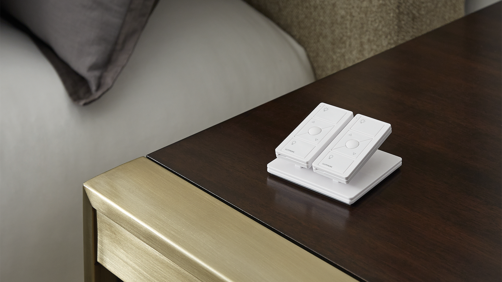 BedRm_Atelier_Triathlon_Hachure_PewterBO_det3 bedside end table with Pico remotes